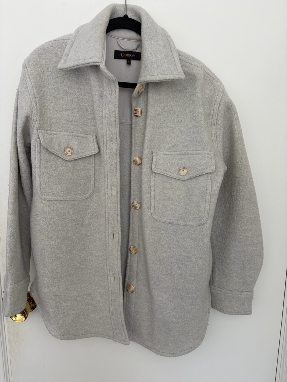 Quince 100% Merino Wool Shirt Jacket Size Small